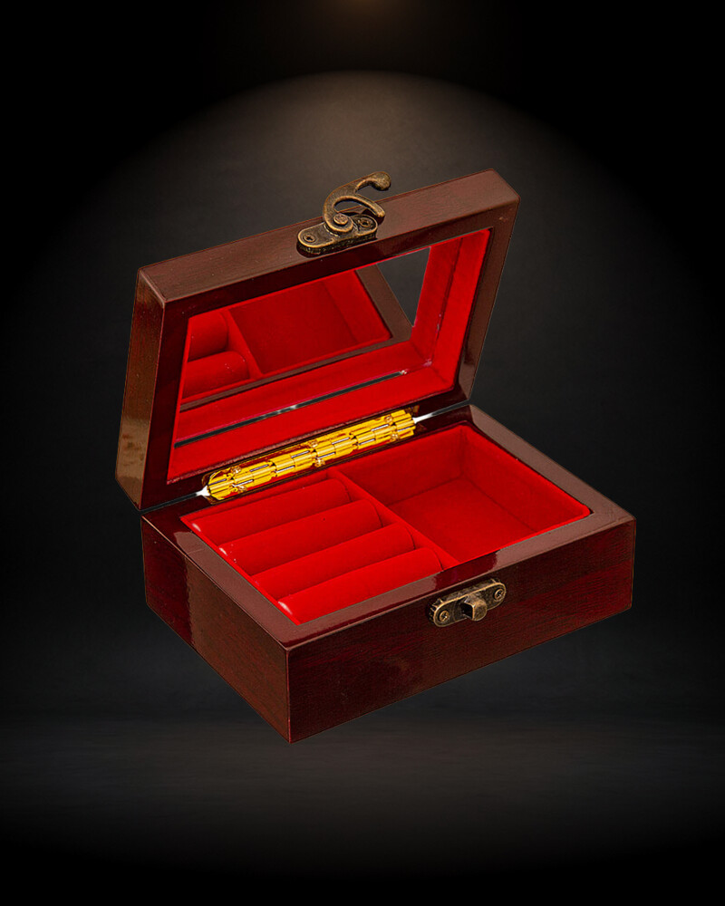 Russian lacquer box with fairy tale scene